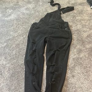Almost famous black overalls, size 1.